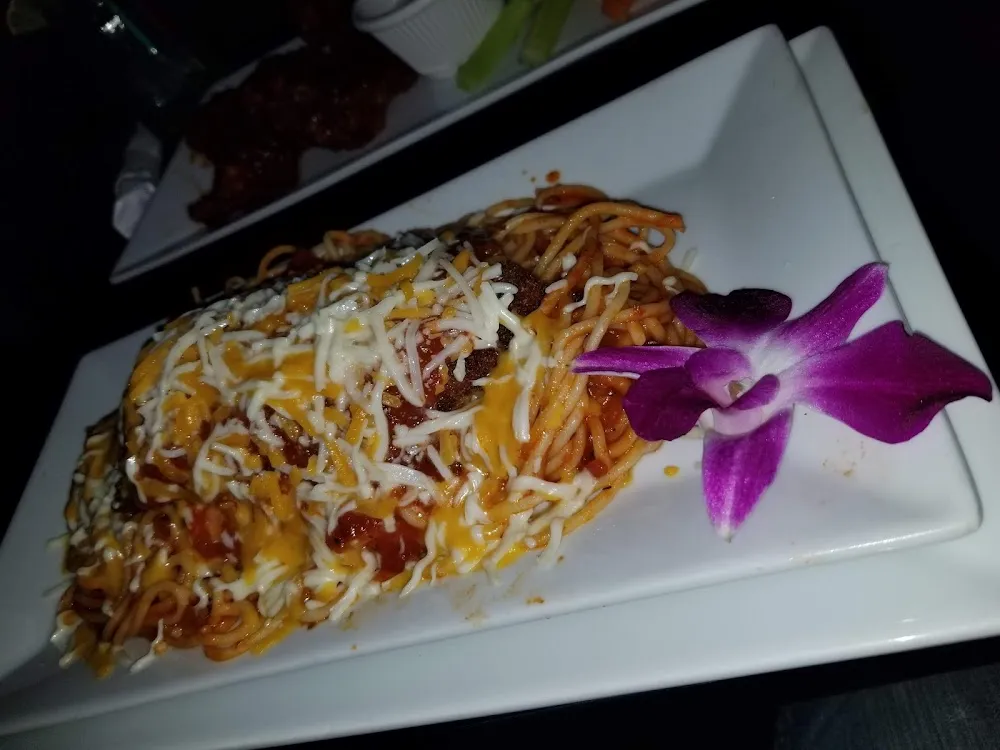 Chicken Parmigiana with Spaghetti